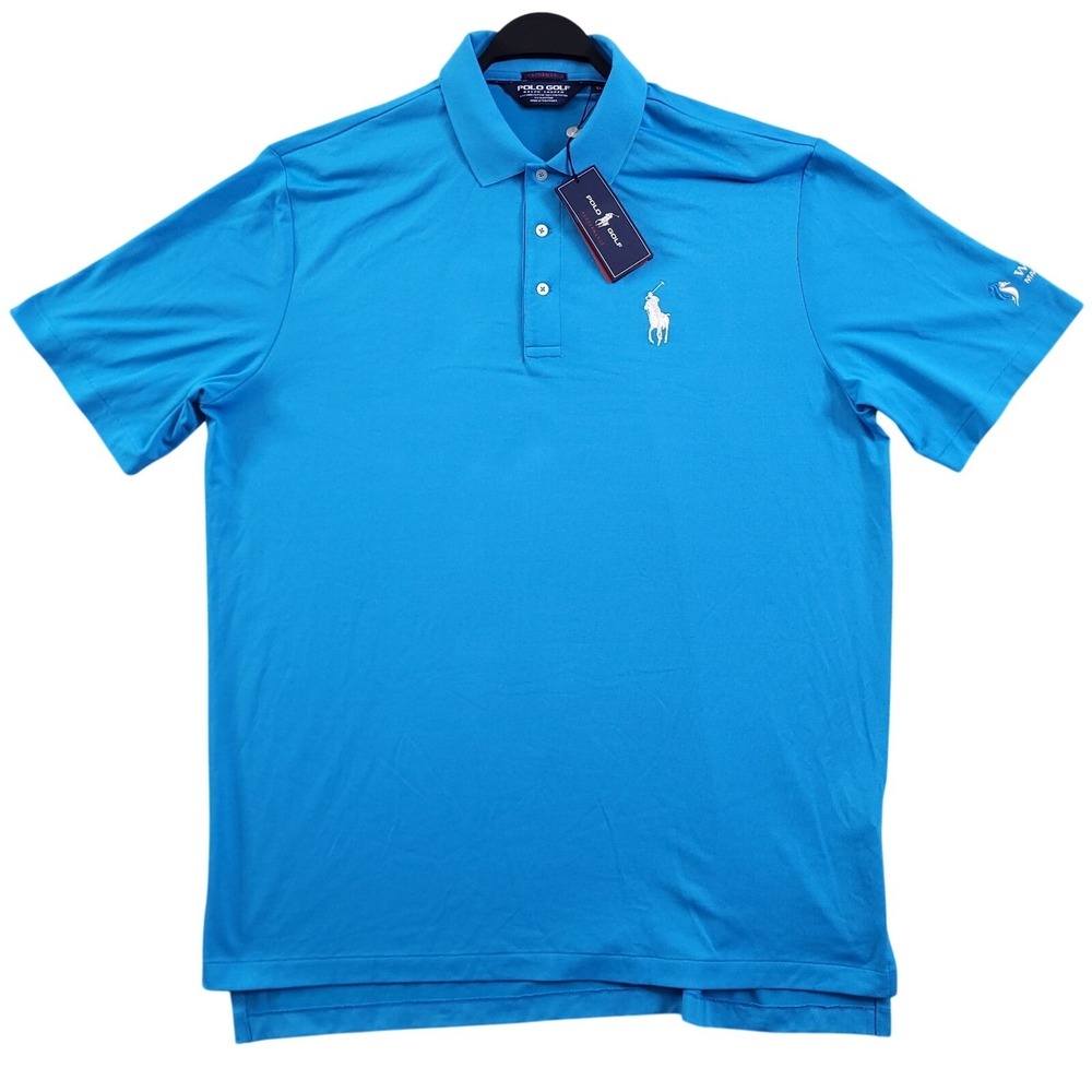 Vintage Ralph Lauren Shirt Men XL Blue Wailea Golf Club Performance Big Pony NWT